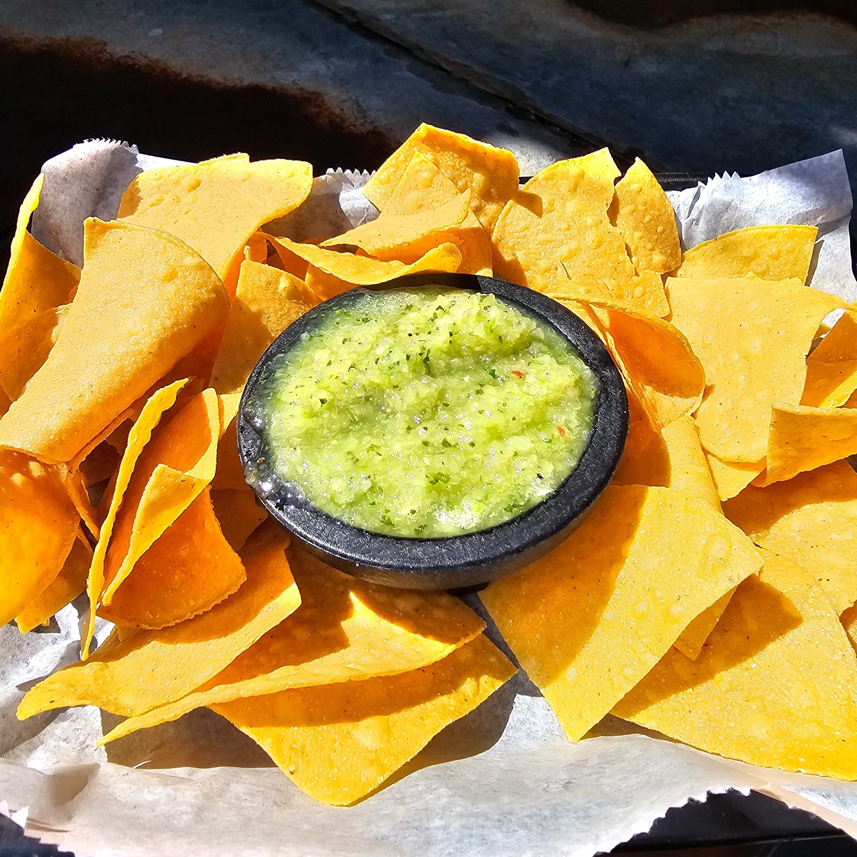 Pineapple Salsa & Chips.